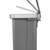 Papelera Doble Pedal 10+10L Blanco y Gris EKO Hana Recycle